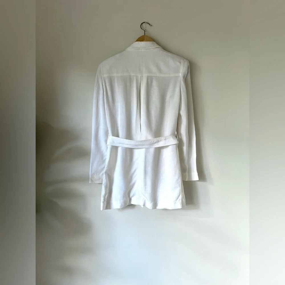 VTG 90s Christian Dior Separates Belted Blazer Shacket Luxury Minimalist Elegant